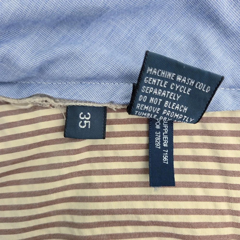 Polo Ralph Lauren 381 Bleeker Seersucker Shorts Men 35 Brown Striped Classic Fit